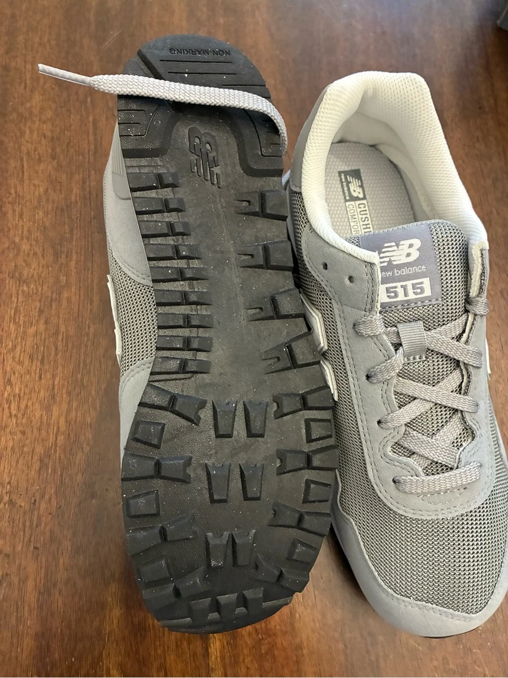 New Balance 515 Grey Sneakers Kids 5.5 Wide Shoes New NIB